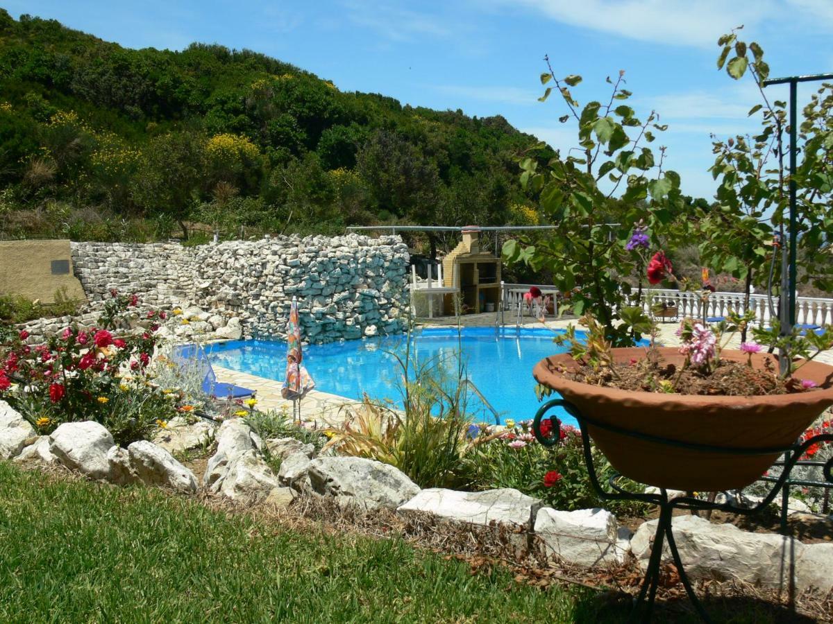 Angela Apartments Pool Gardens And Sea Views アギオス・ステファノス エクステリア 写真